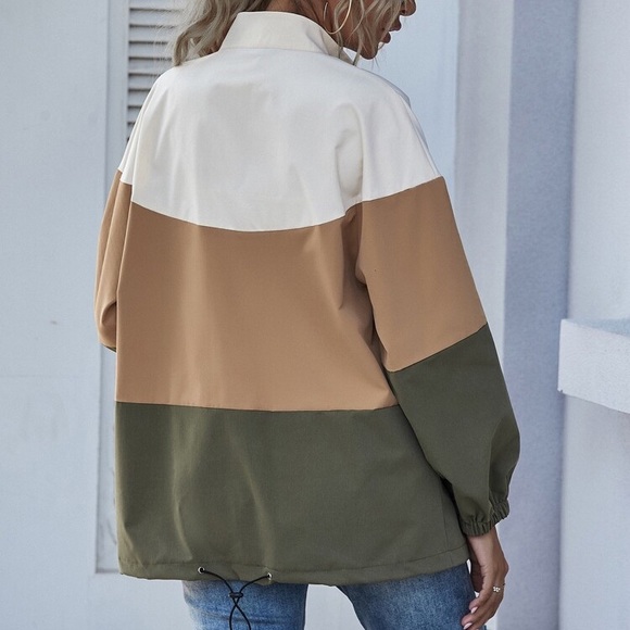 Fall Color-block Zip Up - Picture 3 of 5